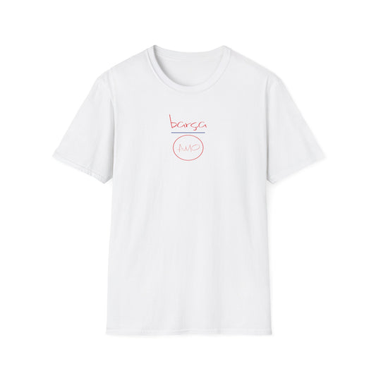 Unisex Softstyle T-Shirt with 'barça' Design - Casual Wear, Gift for Sports Fans, Trendy Street Style, Everyday Comfort, Unique Graphic Tee