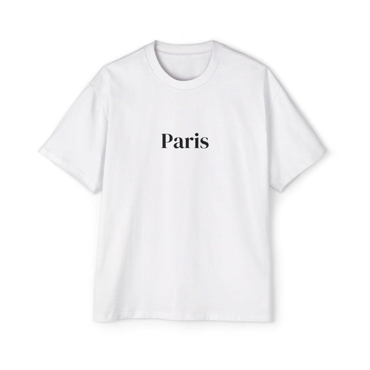 Paris Eiffel Tower Oversized Tee, Casual Wear, Gift for Travelers, Street Style Fashion, Summer Tee, Parisian Vibe