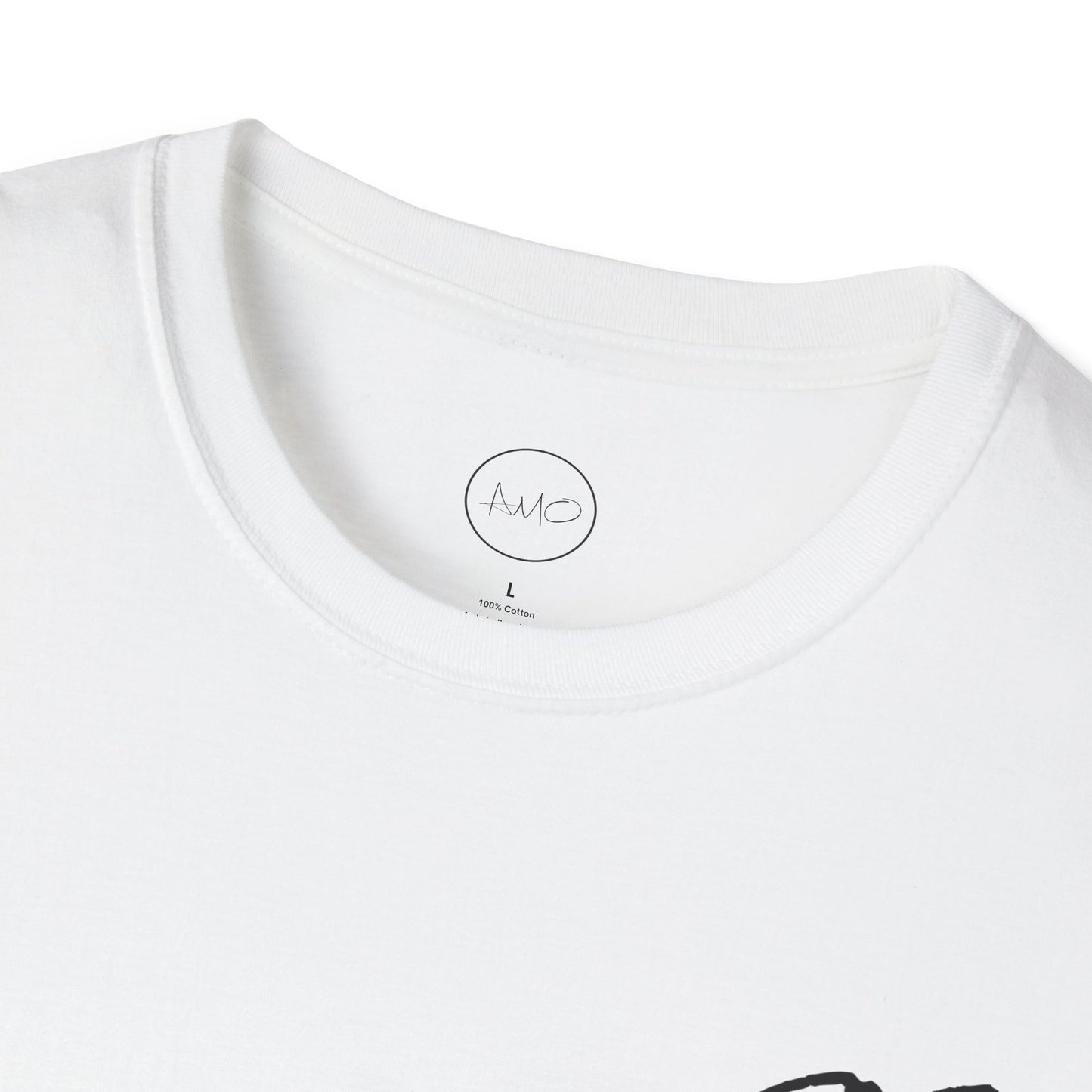 Minimalist Unisex T-Shirt with 'AMO' Design, Casual Wear, Gift for Him/Her, Trendy Fashion, Everyday Comfort, Birthday Gift