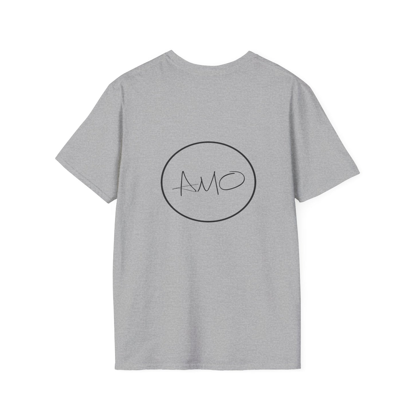 Minimalist Unisex T-Shirt with 'AMO' Design, Casual Wear, Gift for Him/Her, Trendy Fashion, Everyday Comfort, Birthday Gift