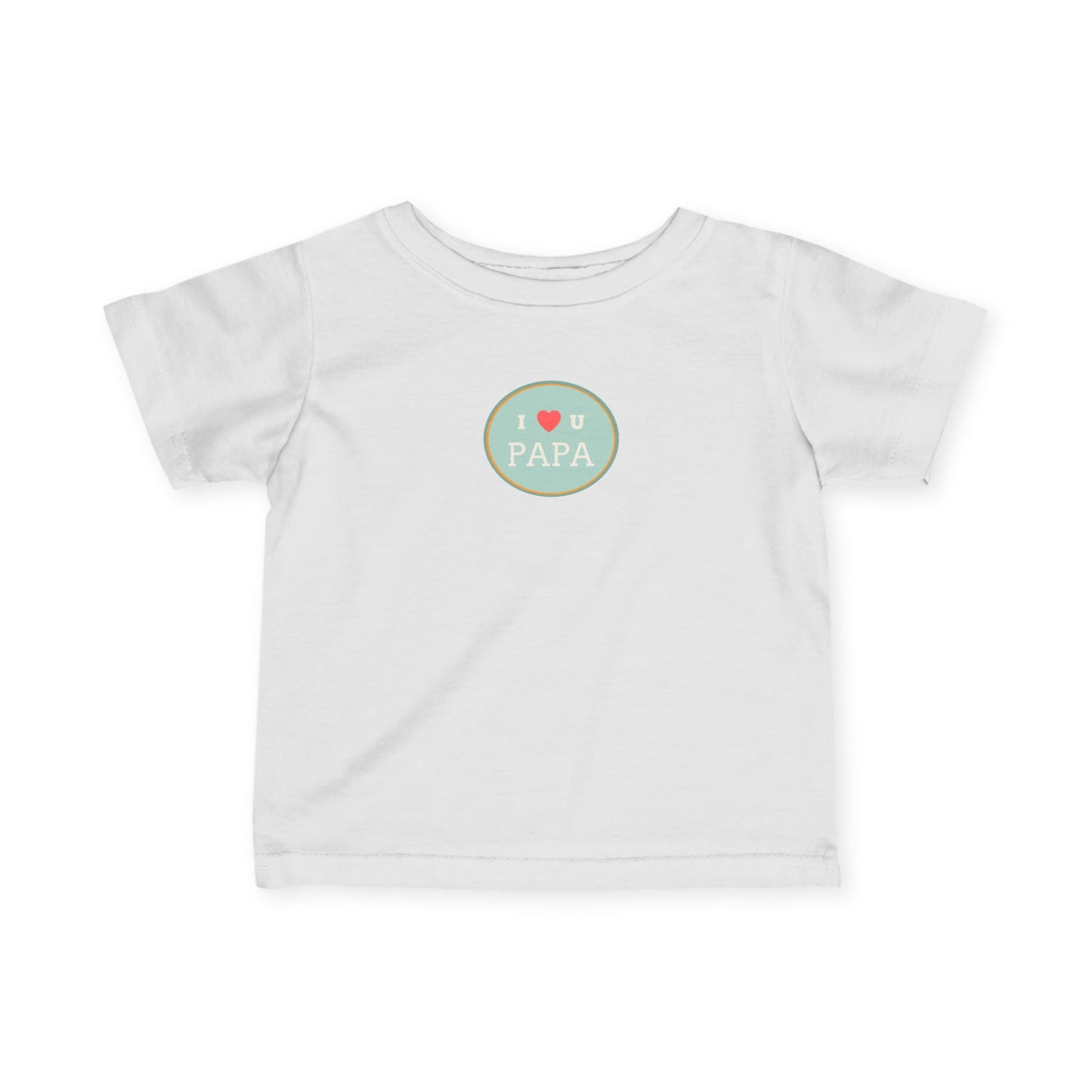 Cute Baby Tee for Dads, I Love Papa Shirt, Father's Day Gift, Infant Jersey Tee, Cute Toddler T-Shirt, Baby Gift for New Parents