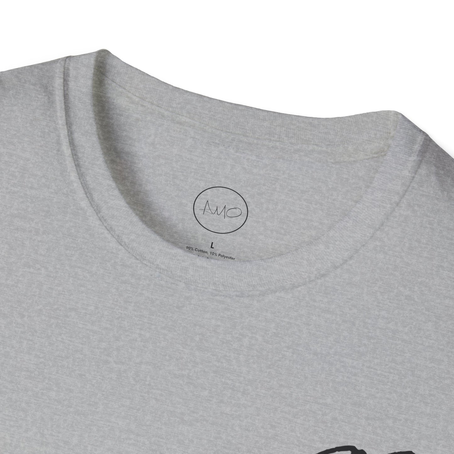 Minimalist Unisex T-Shirt with 'AMO' Design, Casual Wear, Gift for Him/Her, Trendy Fashion, Everyday Comfort, Birthday Gift