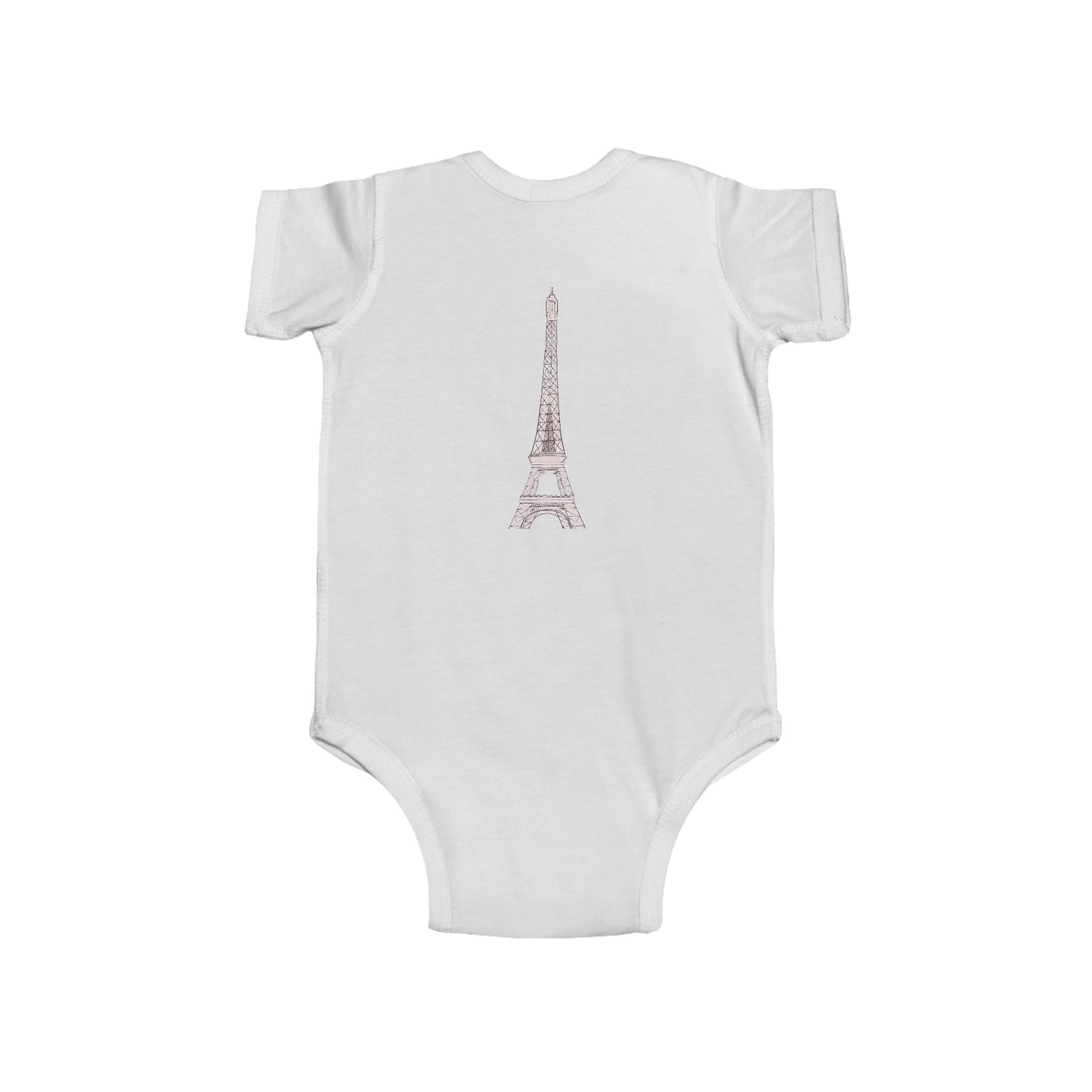 Paris-Themed Infant Bodysuit, Cute Baby Shower Gift, Newborn Outfit, Travel Inspired Baby Wear, Eiffel Tower Baby Tee