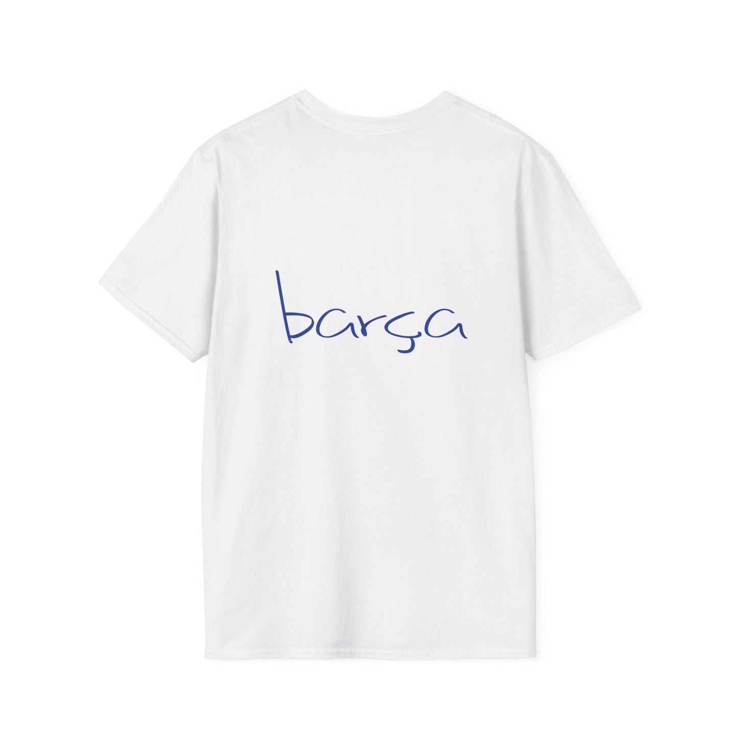 Unisex Softstyle T-Shirt with 'barça' Design - Casual Wear, Gift for Sports Fans, Trendy Street Style, Everyday Comfort, Unique Graphic Tee