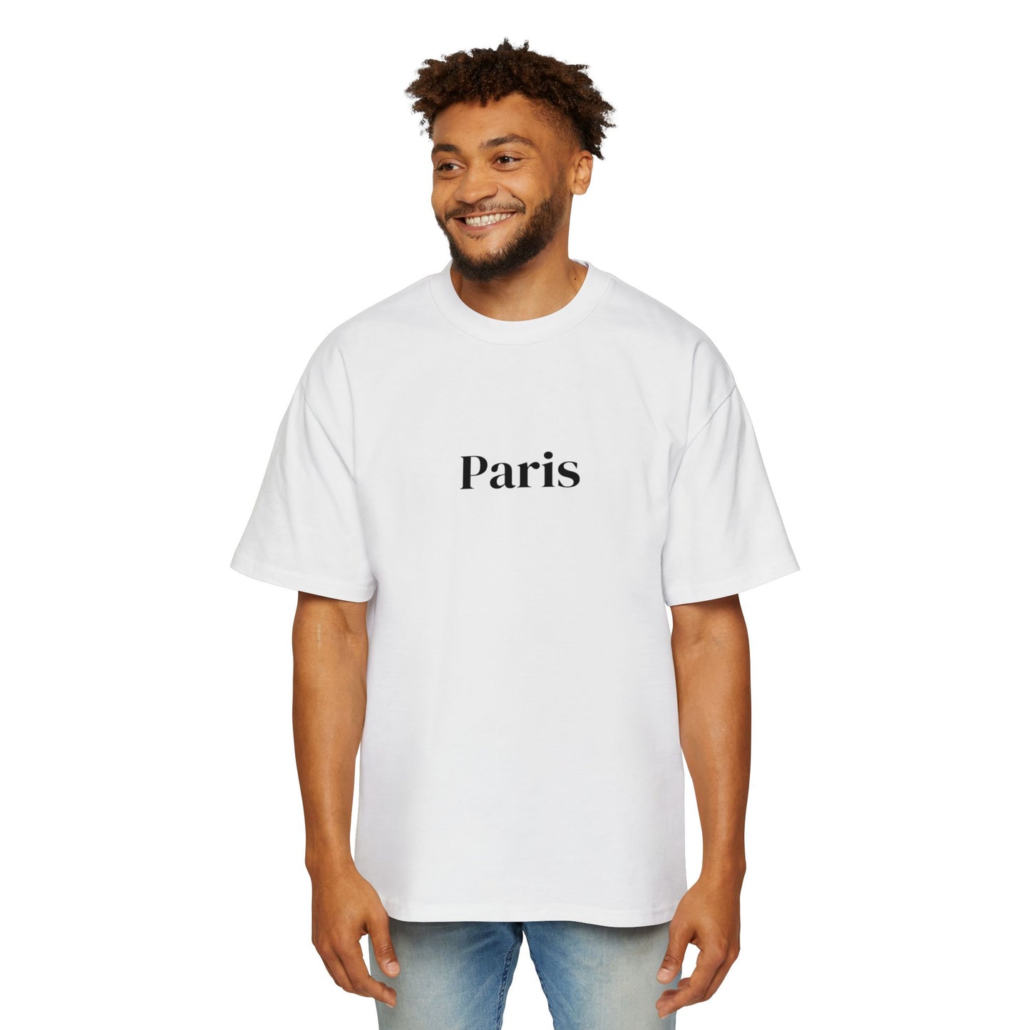 Paris Eiffel Tower Oversized Tee, Casual Wear, Gift for Travelers, Street Style Fashion, Summer Tee, Parisian Vibe